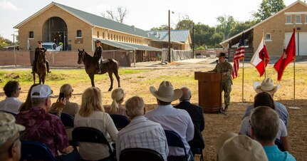 U.S. Army North Holds Horse Dedication Ceremony