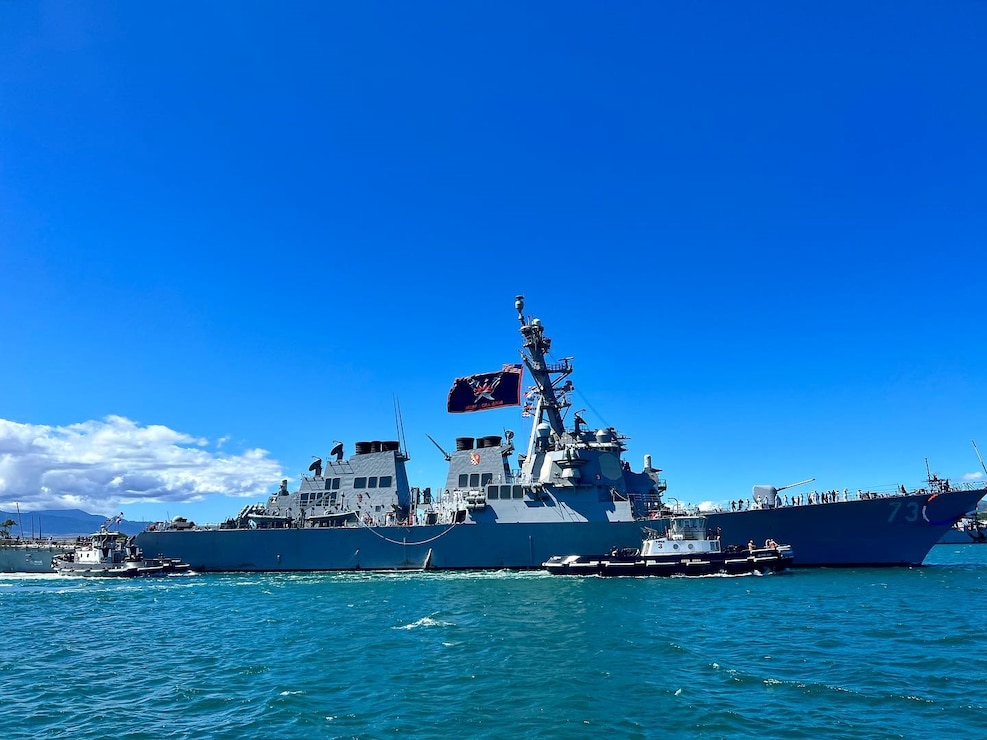 Aloha and Welcome Home USS Decatur (DDG-73)