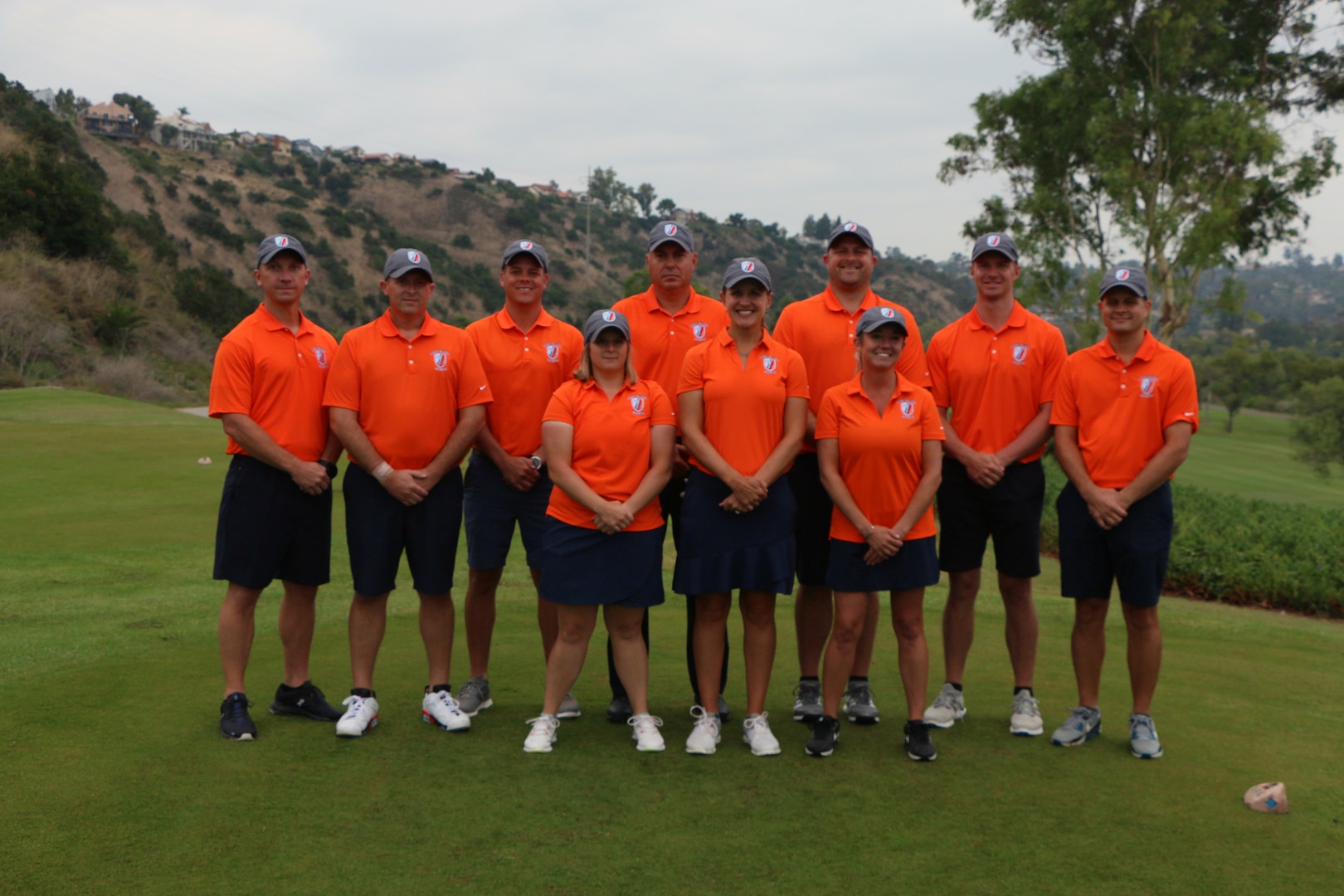The first stand alone U.S. Coast Guard team. 2023 marks the 75th anniversary of Armed Forces Golf. This year, Naval Base San Diego hosts the championship at the Admiral Baker Golf Course, featuring teams from the Army, Marine Corps, Navy, and Air Force (with Space Force players); and for the first time as a stand alone team, the U.S. Coast Guard.  Department of Defense Photo by Mr. Steven Dinote - Released.
