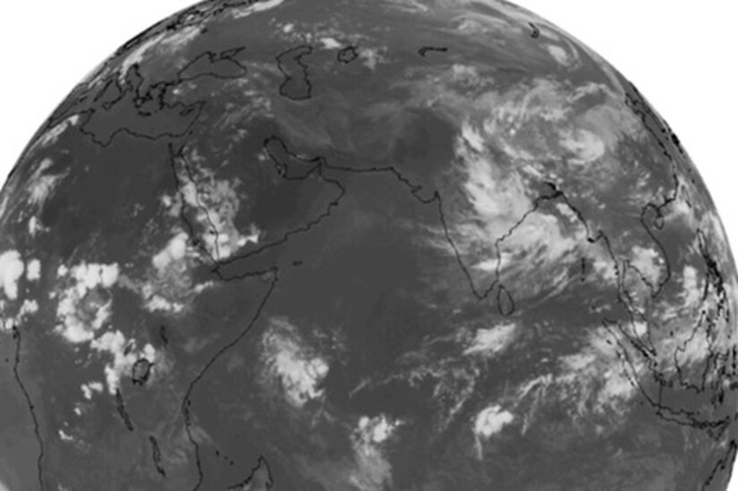 A satellite image of part of the Earth.