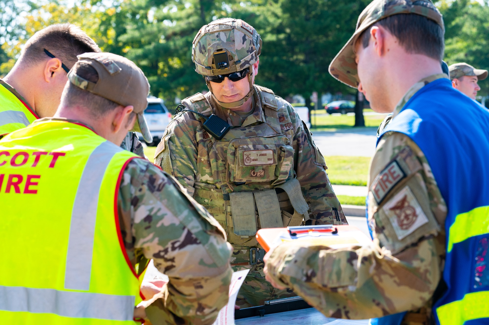 The 375th Air Mobility Wing conducted a week-long, all-encompassing exercise on Scott Air Force Base, Illinois, Sept. 18-22, 2023.