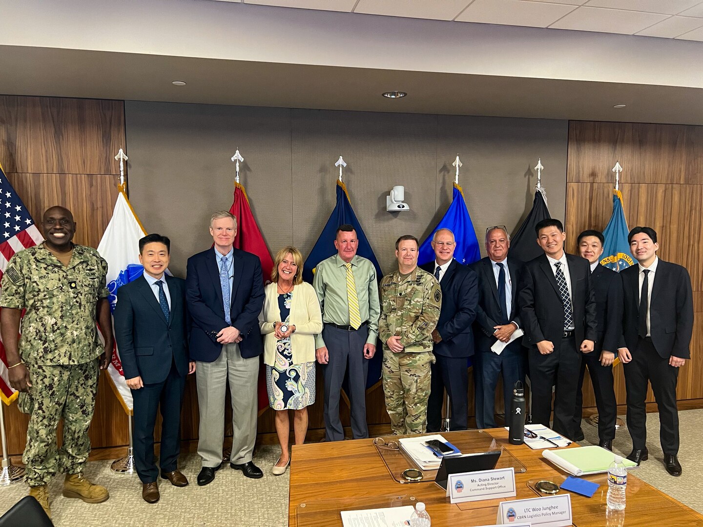 A delegation from the Republic of Korea Ministry of Defense including Director of Weapon and Equipment Division Republic of Korea Armed Forces Col Yongheup Kim; Chemical, Biological, Radiological, Nuclear Logistics Policy Manager; visited Defense Logistics Agency Troop Support on Sept. 21, 2023, in Philadelphia. The purpose of the visit was to provide a DLA Troop Support overview and tour of facilities to share industry practices.