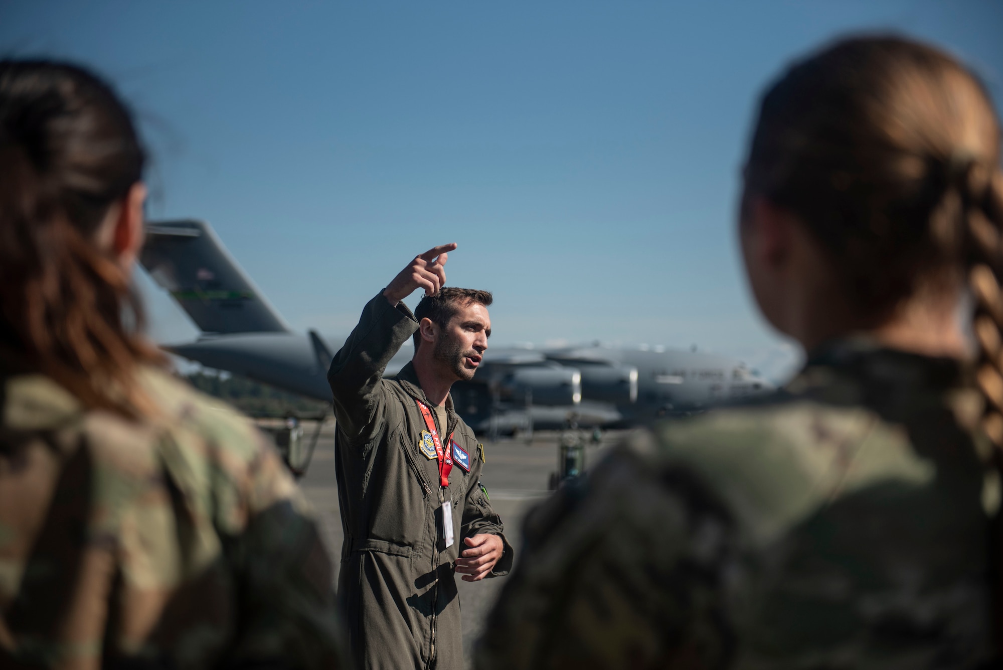 The 62d Medical Squadron partnered with the 4th Airlift Squadron to conduct aeromedical evacuation training on a C-17 Globemaster III at Joint Base Lewis-McChord, Washington, Sept. 21, 2023.