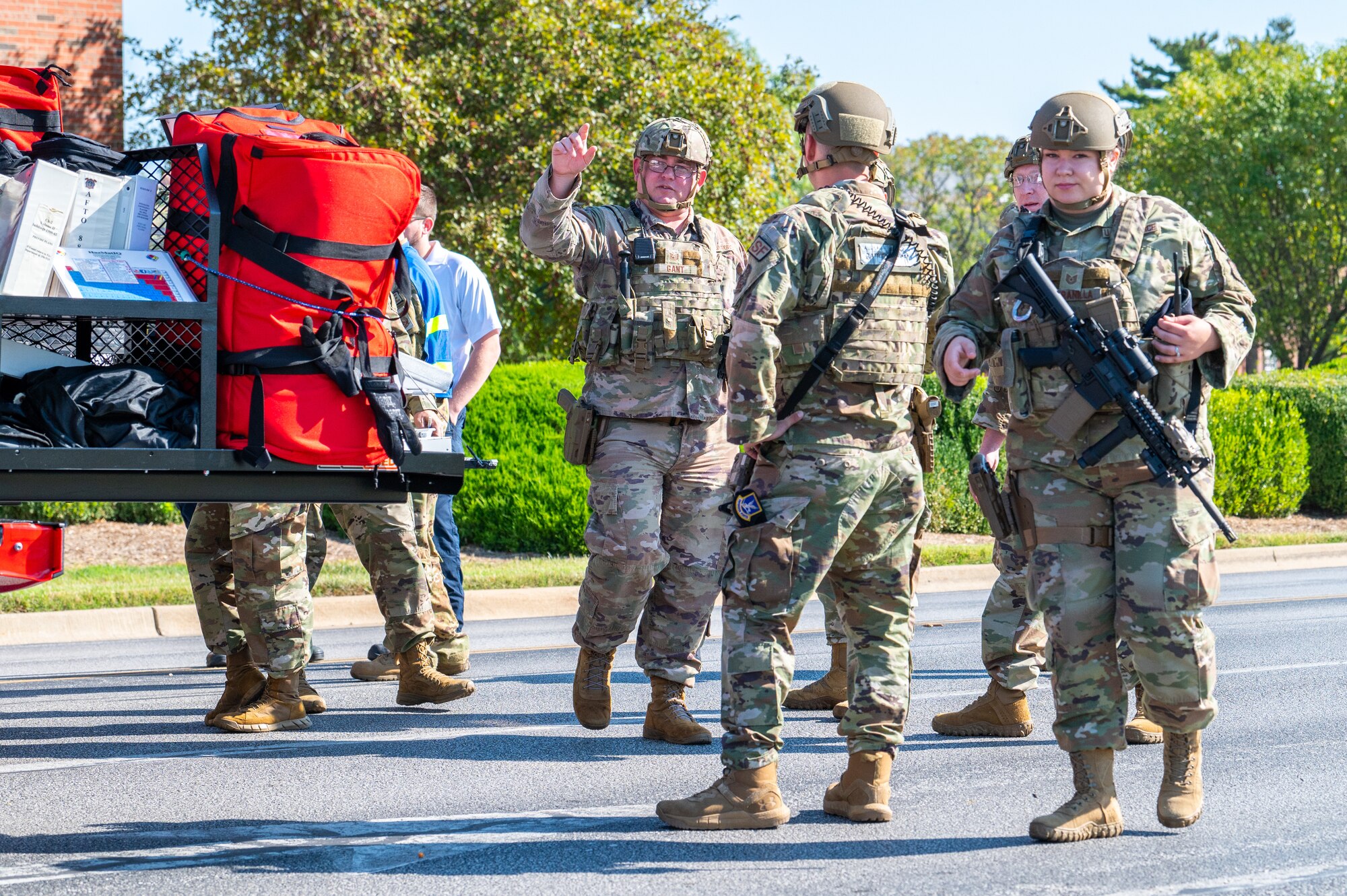The 375th Air Mobility Wing conducted a week-long, all-encompassing exercise on Scott Air Force Base, Illinois, Sept. 18-22, 2023.