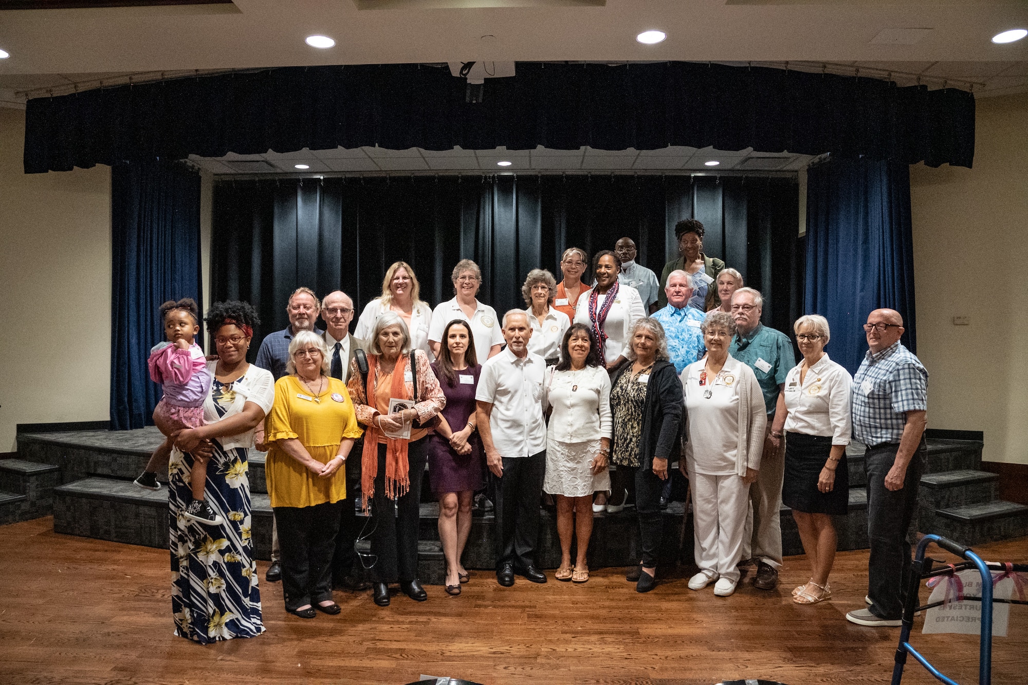 Gold Star Mothers and Family Members pose for a photo following a Gold Star Family Day ceremony at MacDill Air Force Base, Florida, Sept. 24, 2023.