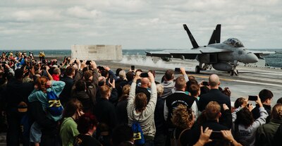 USS George Washington (CVN 73) friends and family day in the Atlantic Ocean.