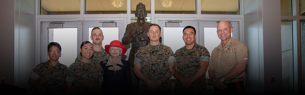 Phyllis Taylor Donates Lt. Gen. Lejeune Statue to Marine Corps Support Facility New Orleans