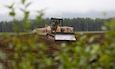 Alaska Army National Guard Sgt. David Kocur, a horizontal construction engineer assigned to the 910th Engineer Support Company, operates a grader to create a broad flat foundation on Joint Base Elmendorf-Richardson, Alaska, Aug. 8, 2023.