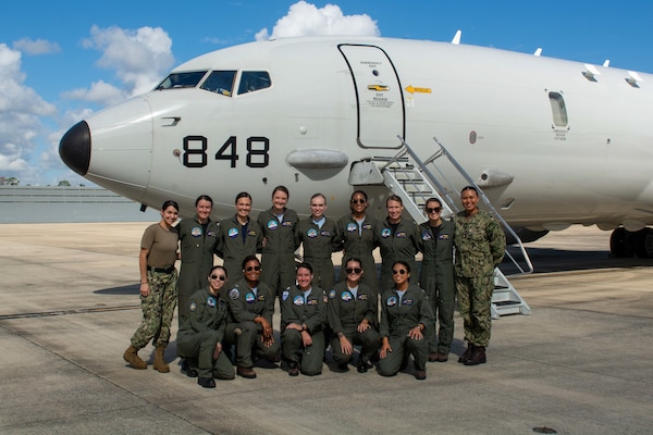 VP-45 First All-Female Flight