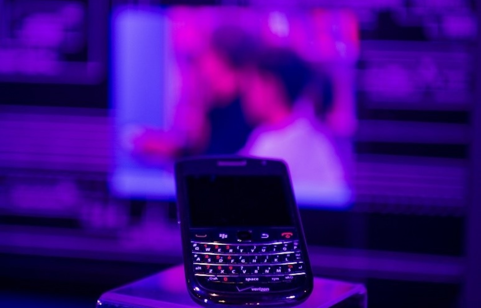 Former President Obama’s mobile devices bearing the seal of the President of the United States on display at the National Cryptologic Museum.