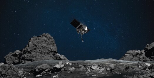  OSIRIS-REx, NASA's first U.S. mission to collect samples from Bennu, a near-Earth asteroid, returned to Earth September 24, 2023 after completing its seven-year space mission. Throughout its mission, OSIRIS-REx was able to navigate the space terrain with two the support of two U.S. Space Force Space Defense Squadrons. (Courtesy photo provided by NASA)