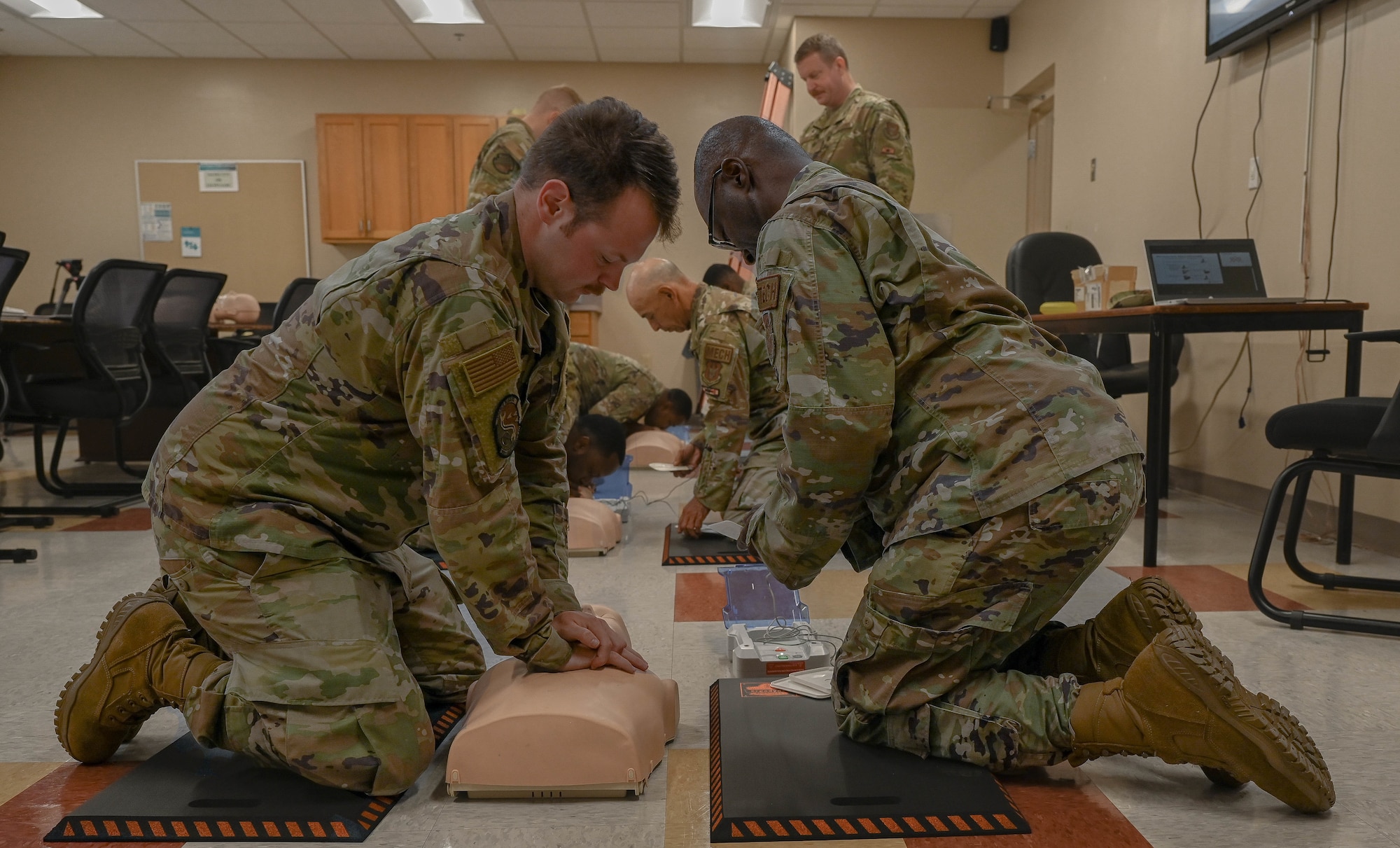 people practice CPR