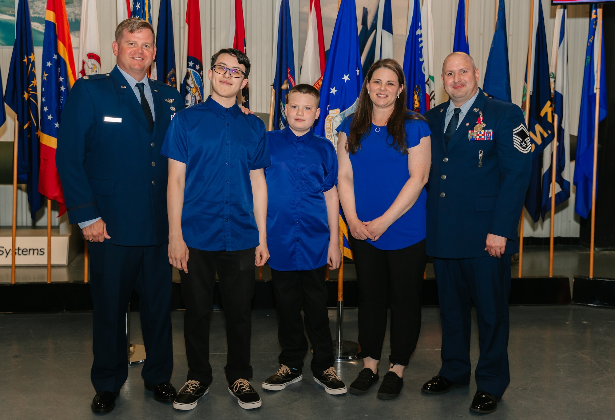 U.S. Air Force SMSgt Joshua Lee Fountain, a former 33rd Aircraft Maintenance Squadron weapons section chief, celebrates his career coming full circle thanks to the recruiter who helped him join twenty-one years ago.