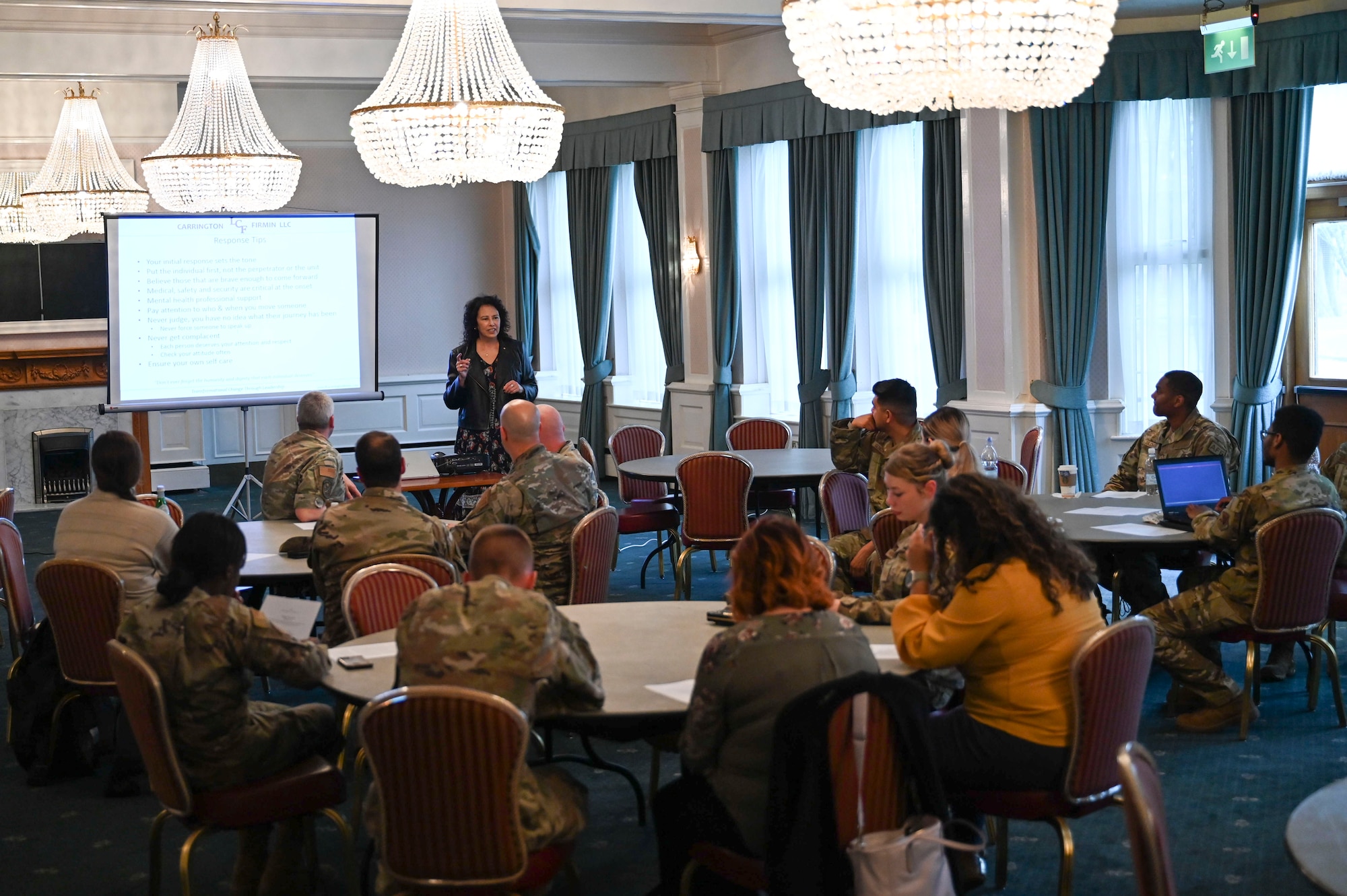 The groups discussed personal stories and incidents of military sexual assault trauma survivors.
