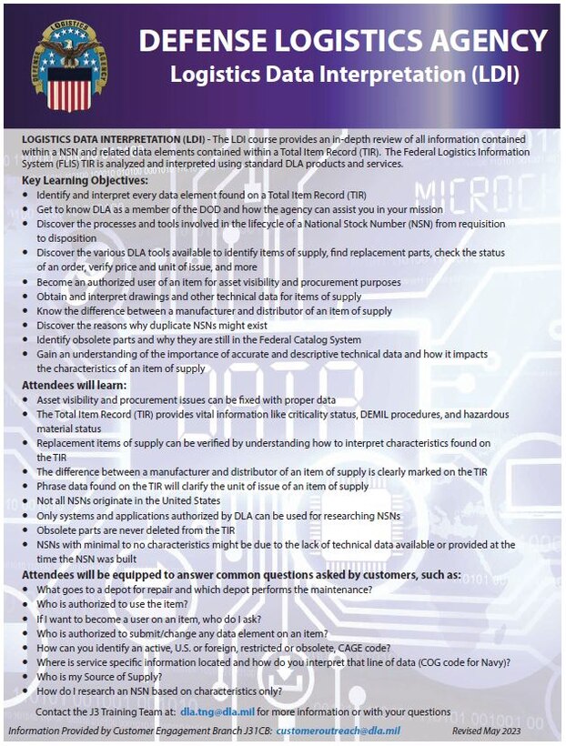 DLA Logistics Data Interpretation Course thumbnail