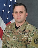 Official Photo of SFC Datric Johnson, Academy Military Equal Opportunity Leader