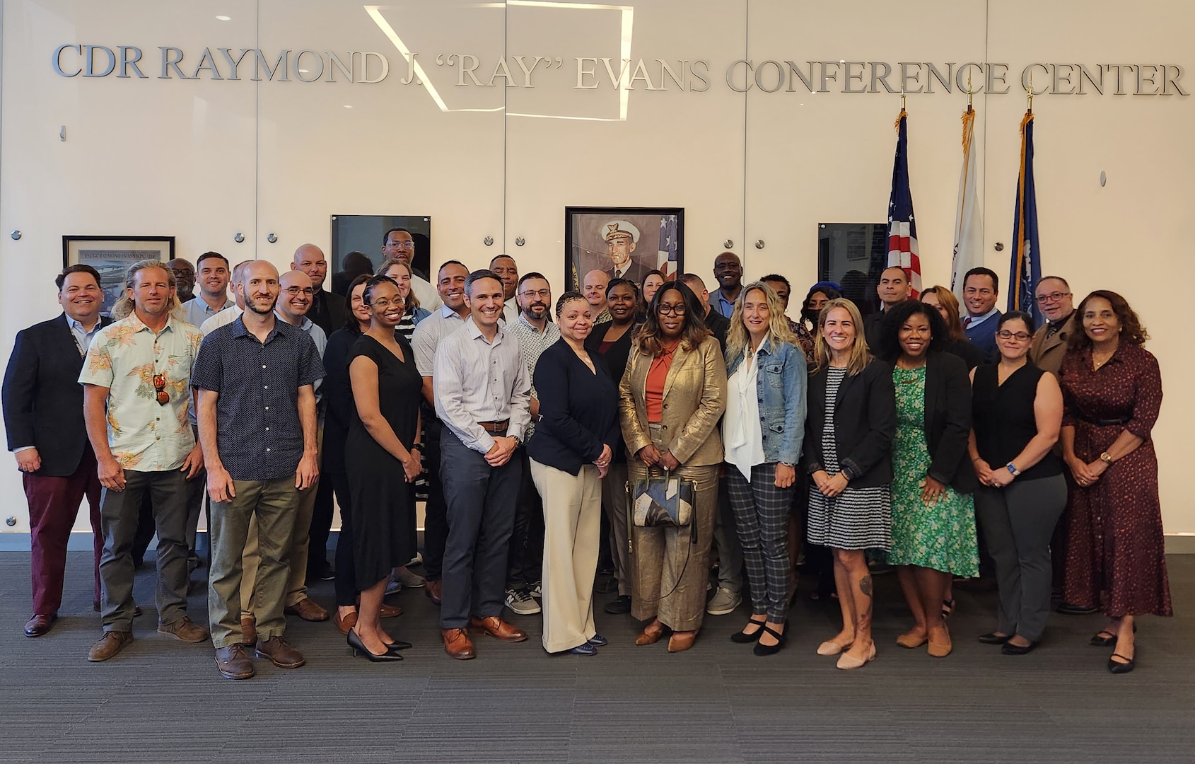 Coast Guard Civil Rights Service Providers and CRD staff gather at CGHQ for team building and information sessions during the DHS EEO and Diversity Training Conference.
