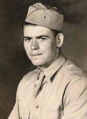 Photo of Brooks in his military uniform