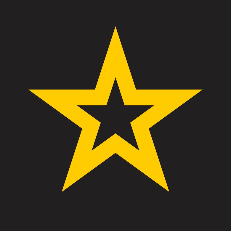 Yellow star with black background