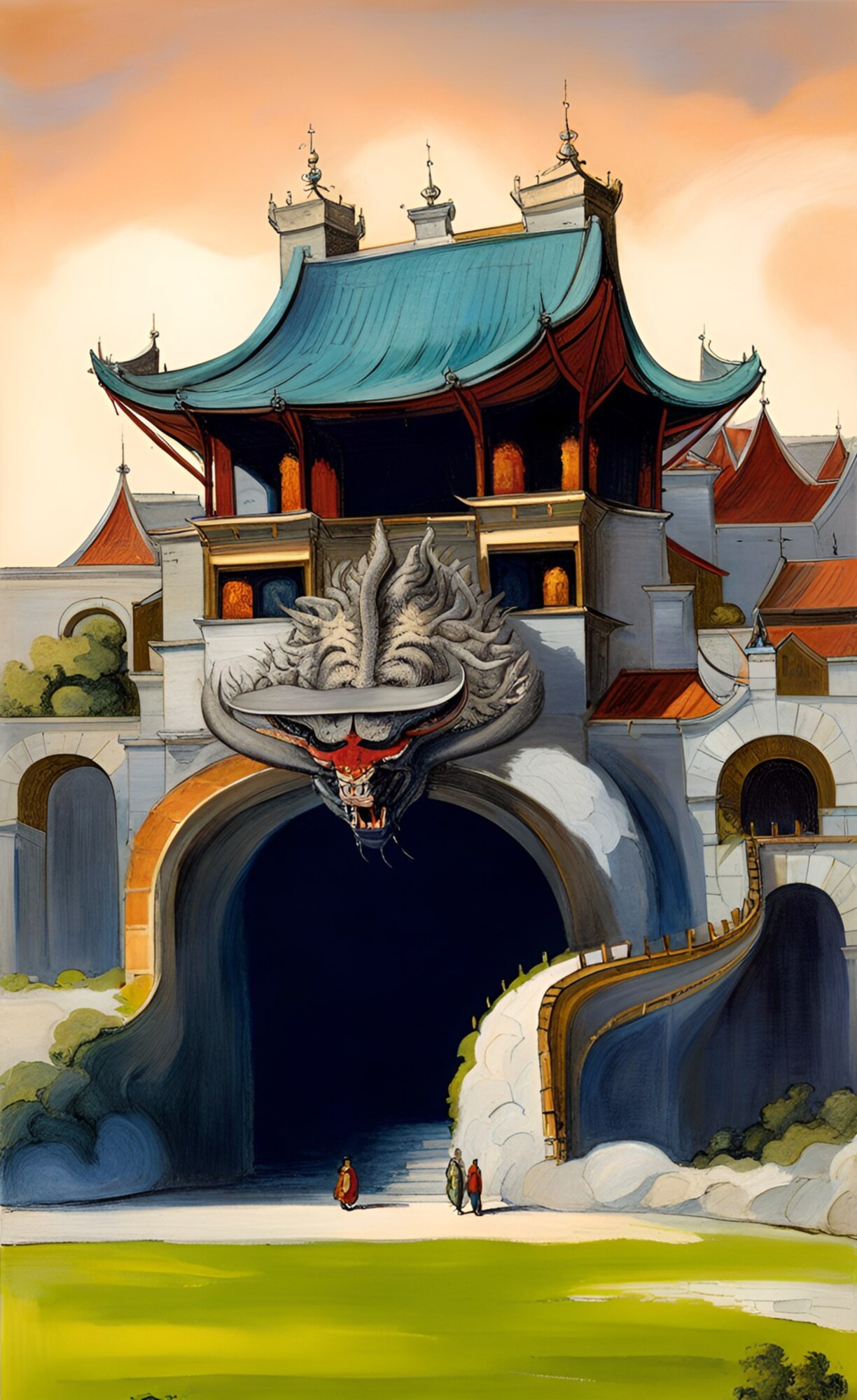 A dragon's lair on a Chinese PME campus