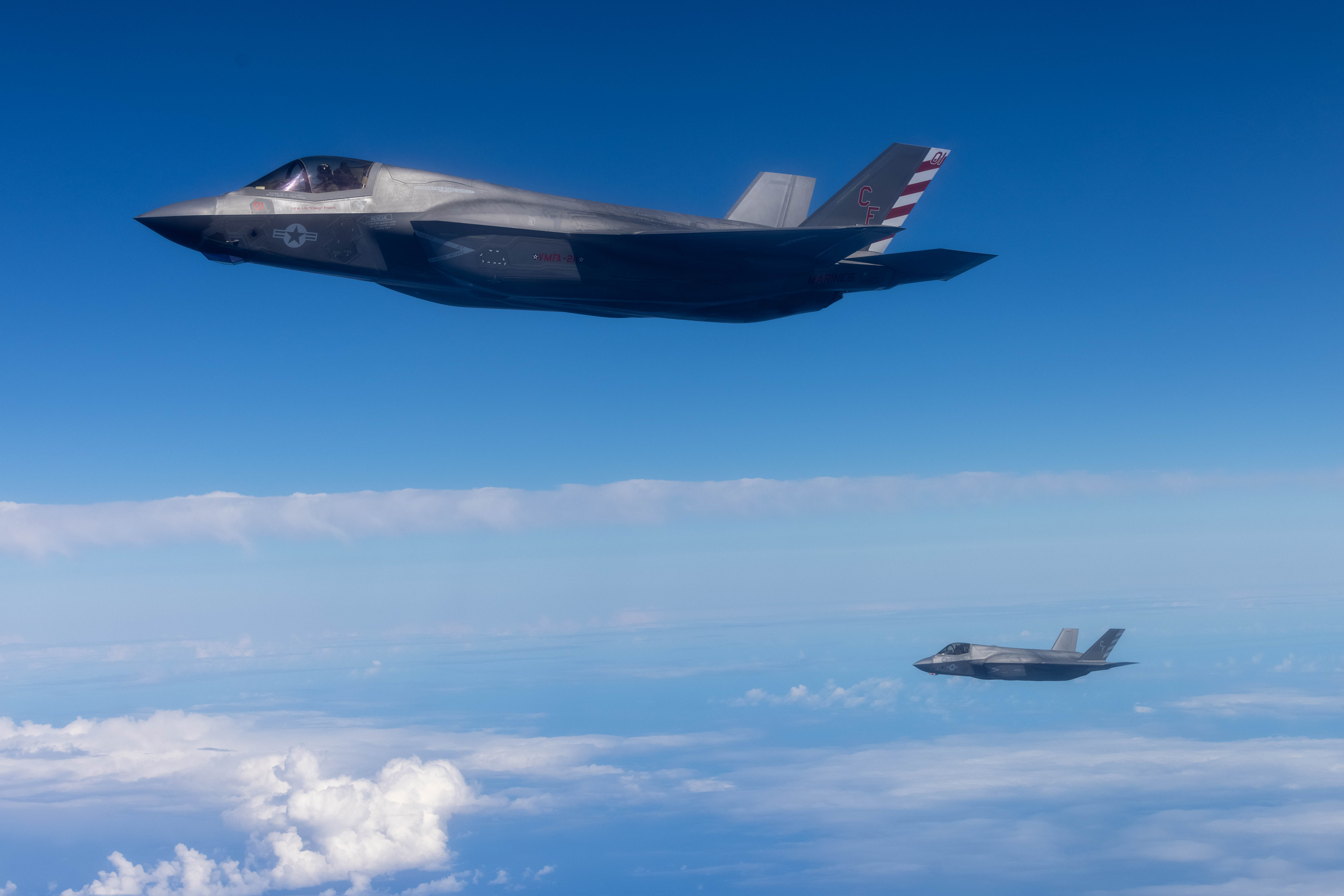Refuel Mission: VMFA-211 and 349th ARS conduct a TRANSPAC Flight