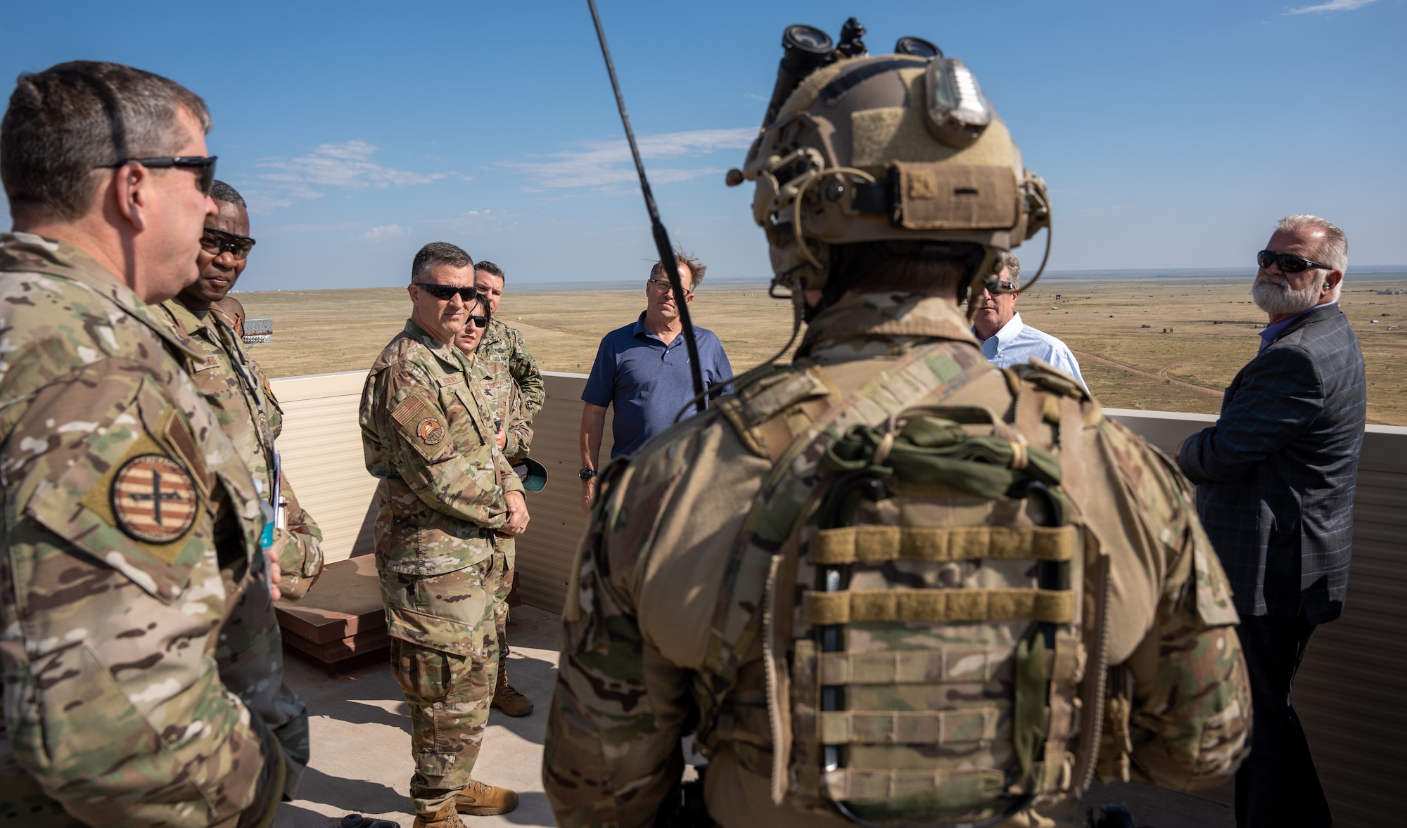 Combat controller briefs medical support summit attendees