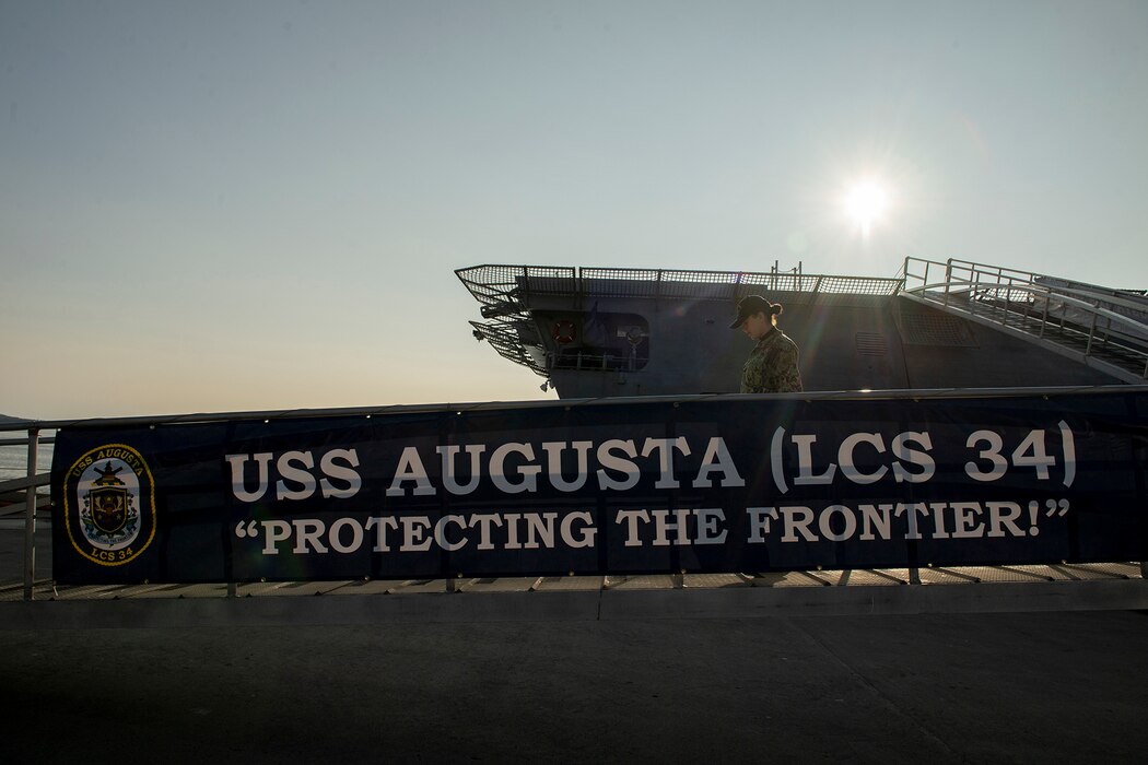 USS Augusta (LCS 34) in Eastport, Maine.