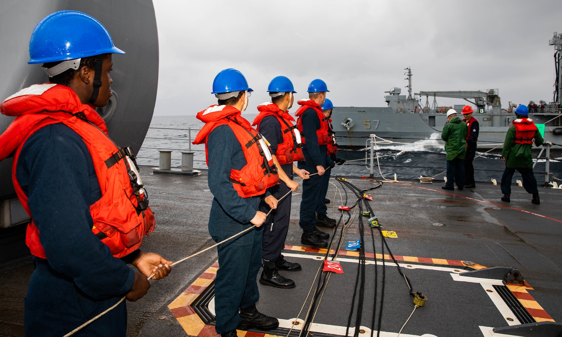 USS Robert Smalls (CG 62) underway in Sea of Japan.