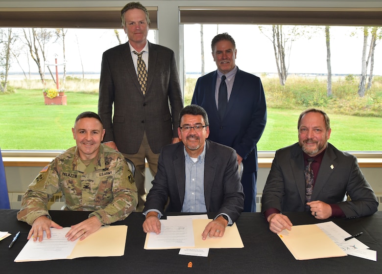 The agreement signals the start toward constructing the Kenai Bluffs Coastal Erosion project near the community.