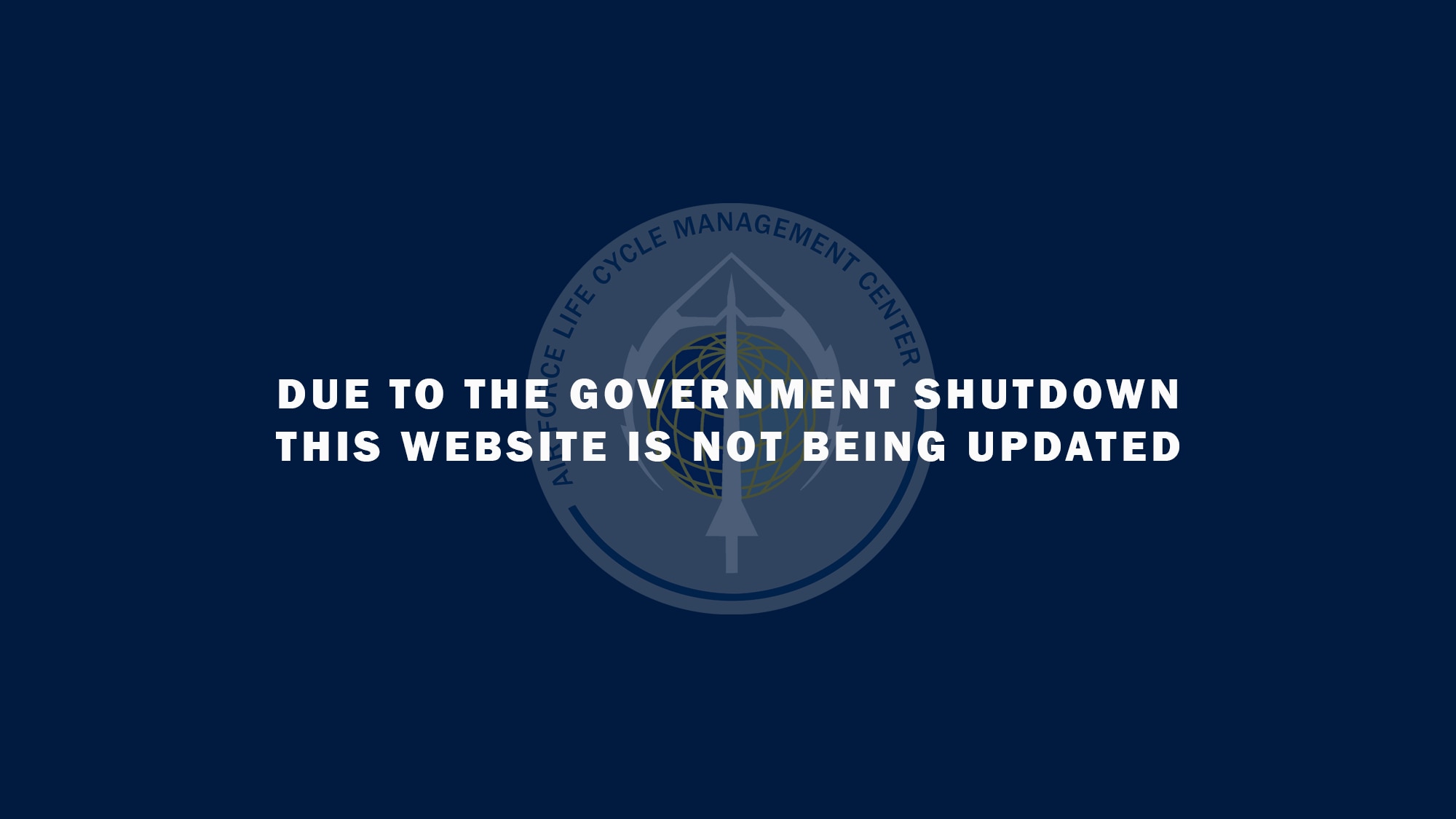 2023 Government Shutdown Graphic for AFLCMC. (USAF graphic by Jim Varhegyi).