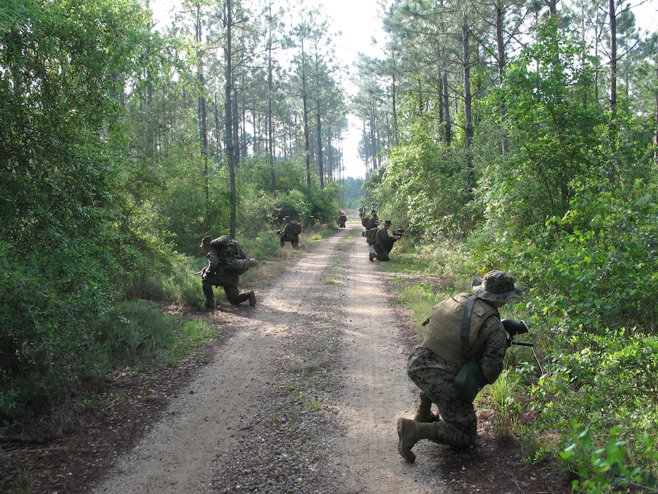 During their April drill weekend, March 31- April 1, the Marines of Marine Aviation Training Support Group 42 left the office and took to the field to complete a field training exercise.