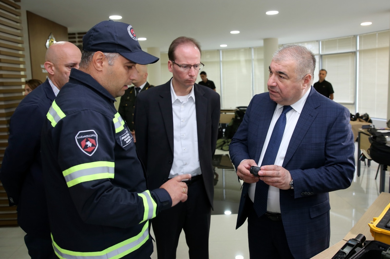 The inter-agency training, which included field-practical and TTX desk command-headquarter components, involved 150 representatives of the State Security Service, the Ministry of Internal Affairs Emergency Situations Service and the Ministry of Defense. Staff of the Ministry of Labour, Health and Social Protection, Regional Development and Infrastructure, Environment Protection and Agriculture took part in the panel training.