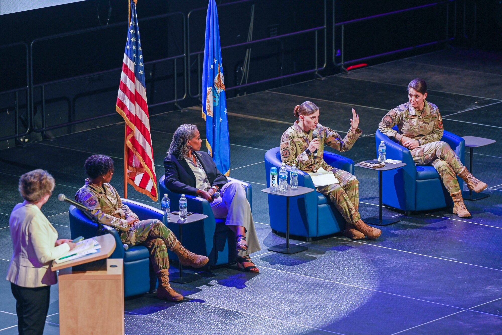 The three-day event aims to leverage education to enact change and inspire diverse female warfighter Airmen of the future. (U.S. Air Force photo by Thomas Coney)
