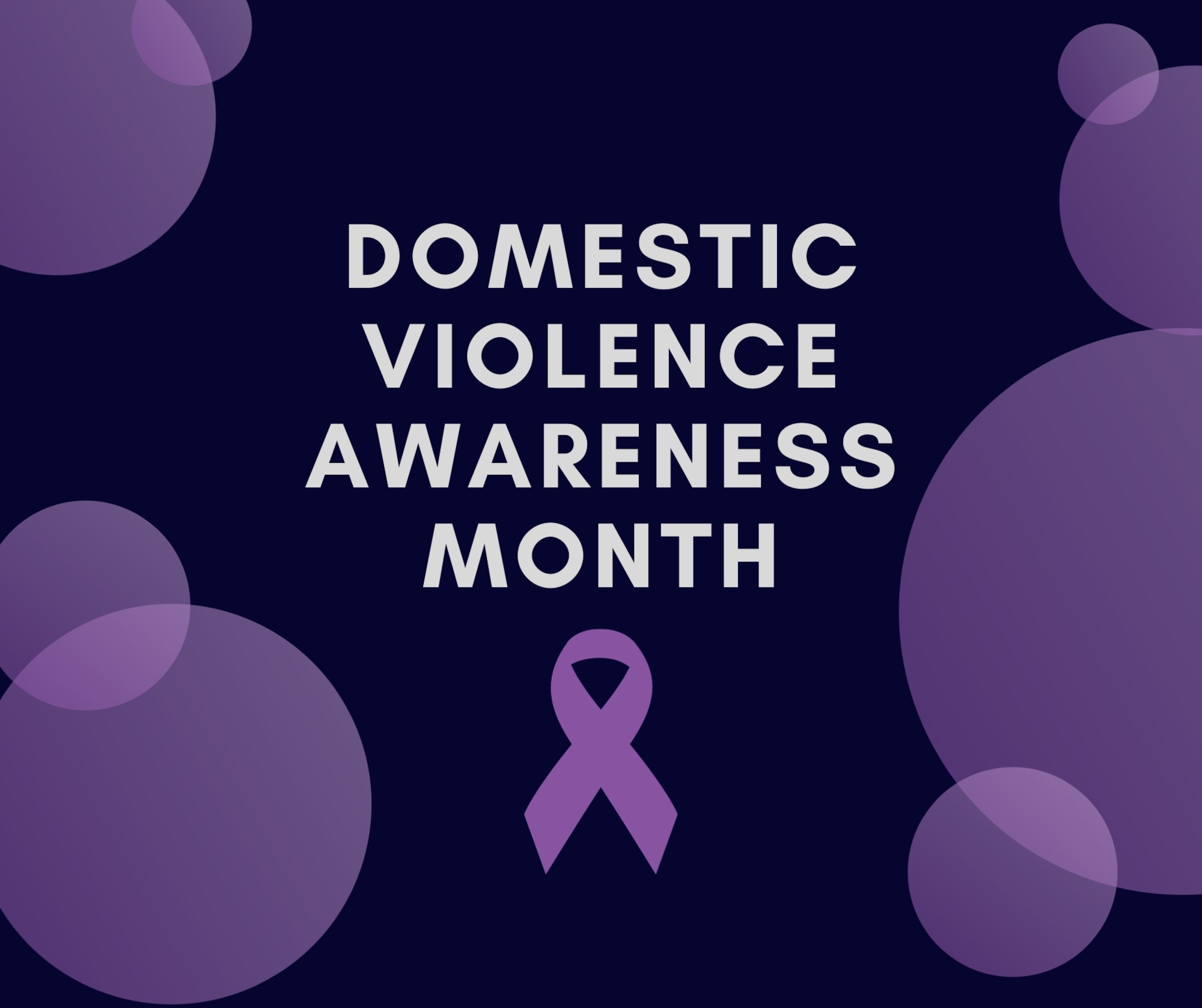 Graphic for Domestic Violence Awareness Month
