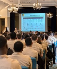 Information Warfare Training Command (IWTC) Monterey hosted its first-ever Advanced Technical Language and Career Mentorship Symposium for Cryptologic Technician Interpretive (CTI) rating, at the Defense Language Institute Foreign Language Center (DLIFLC) in Monterey, Calif.