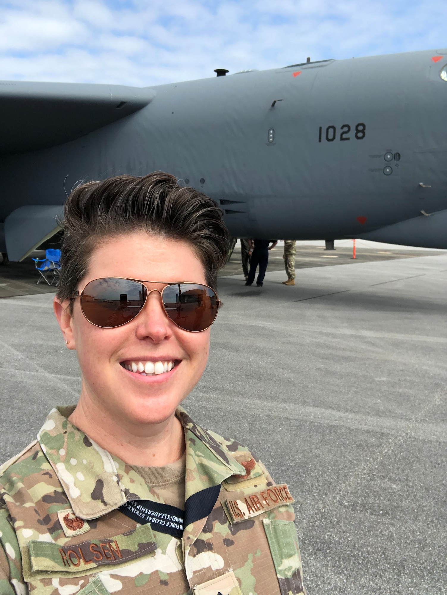 U.S. Air Force Lt. Col. Kera A. Rolsen, 950th Spectrum Warfare Group activation project officer, poses for a photo. (Courtesy Photo)