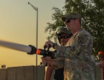 10th Mountain Division (Light Infantry) participated in non-lethal force protection training with base firefighters.
