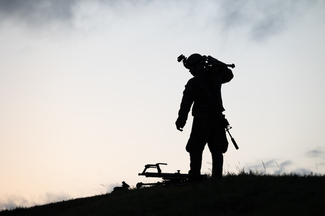 A U.S. Marine breaks down a M224 60 mm mortar system in the Central Training Area, Okinawa, Japan, March 4, 2024. The range is designed to increase their proficiency in anti-armor ambushes against a superior force. The Marines are forward deployed in the Indo-Pacific under 4th Marine Regiment, 3d Marine Division as a part of the Unit Deployment Program. (U.S. Marine Corps photo by Lance Cpl. Kendrick Jackson)