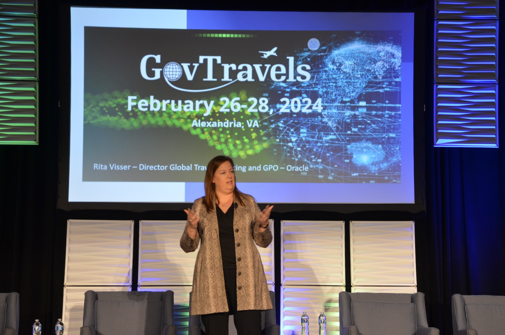 Rita Visser, Director Global Travel Sourcing & GPO, Oracle at GovTravels 2024.