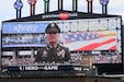 Country music star and Army Reserve Warrant Officer Craig Morgan Greer is cheered by baseball fans as the ‘Hero of the Game’ during the Chicago White Sox home opener versus the Detroit Tigers at Guaranteed Rate Field in Chicago on March 28, 2024.