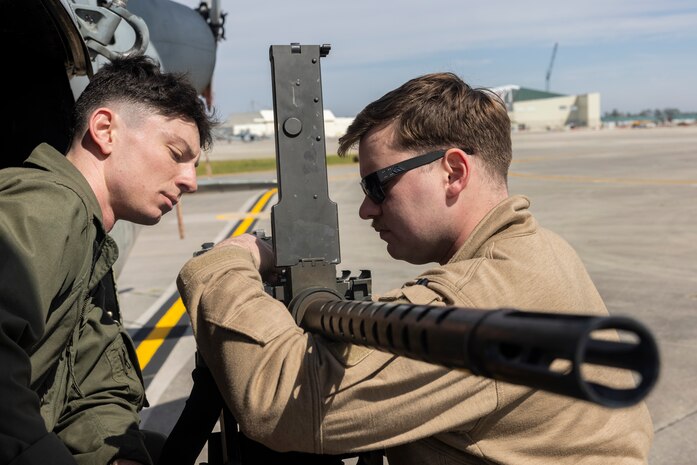 U.S. Marines with Marine Light Attack Helicopter Squadron (HMLA) 167 conduct precision-guided munitions delivery at maritime targets