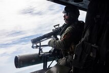 U.S. Marines with Marine Light Attack Helicopter Squadron (HMLA) 167 conduct precision-guided munitions delivery at maritime targets