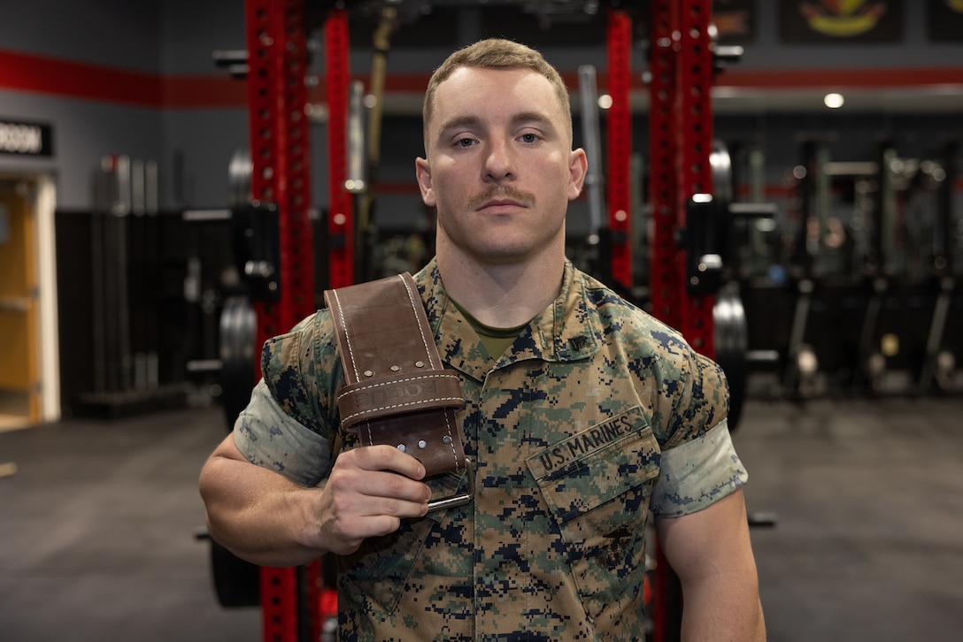 U.S. Marine Corps Cpl. Luke Stevens, Non-Commissioned Officer-In-Charge of the 2nd Marine Logistics Group Human Performance Center, and a native of Millington, Tennessee, poses for a portrait on Camp Lejeune, North Carolina, March 27, 2024. Each week, 2nd MLG recognizes one outstanding Marine or Sailor that goes above and beyond in their duties and embodies the qualities of an outstanding service member. Stevens’ outstanding accomplishments resulted in his selection to the Commanding General’s Human Performance Center initiative, where he manages unit scheduling, all logistical requirements, and daily facilities management. His accomplishments in this role include, briefing the HPC capabilities to executive staff and officers, and supporting daily activities that resulted in the training of more than two thousand 2nd MLG Marines and Sailors. When asked what his goals were while being a member of the HPC, Stevens said, “I want to set the example to my fellow Marines and Sailors on how total fitness can better your lives inside and outside of the Corps.” (U.S. Marine Corps photo by Cpl. Mary Kohlmann)