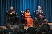 WASHINGTON, DC (March 28, 2024) - Retirement Cewremony in honor of Ms. Giao Phan, Executive Director, Naval Sea Systems Command (NAVSEA) was hosted by Vice Admiral James Downey, Commander, NAVSEA and held in the Humphreys auditorium at the Washington Navy Yard. Mr. Jay Stefany, Principal Civiliann Secretary of the Navy for Research, Development and Acquisition was the Master of Ceremonies; and Vice Admiral (RET) Tom Moore, 44th Commander of NAVSEA, was the guest speaker. Ms. Phan retires after 42 civilian years serving the Department of Navy and the U.S. Coast Guard.