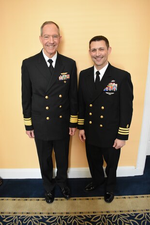 On March 29, 2024, Cmdr. Christopher Barnes, MSC, USN, NMRLC's executive officer, was frocked to the rank of captain. Surrounded by family, friends and former shipmates, Rear Adm. (Ret). Michael Mittelman was the presiding officer who also shared stories of his service with Capt. Barnes when he was a junior officer. Mittelman was the Deputy Surgeon General of the Navy and Deputy Chief, Bureau of Medicine and Surgery.