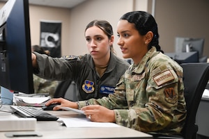 A photo of Airmen working.