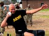 Staff Sgt. Abel Baez in the shot put competition at the 2024 Army Trials