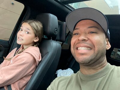 Staff Sgt. Abel Baez and his daughter Abrielle.