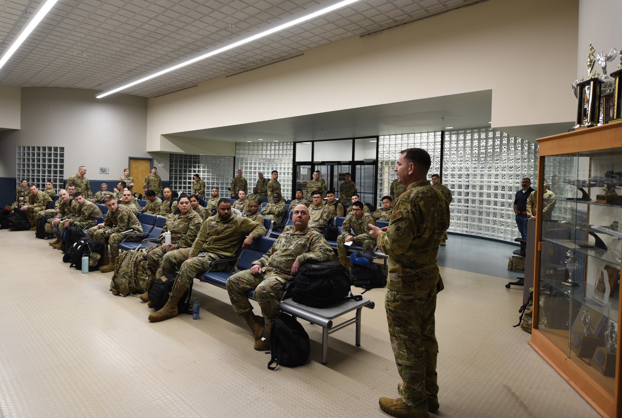 Over 150 Team McChord Airmen said farewell to friends and family before deploying as Lead Wing in support of Expeditionary Air Base 24.2 at Joint Base Lewis-McChord, Washington, March 30, 2024.