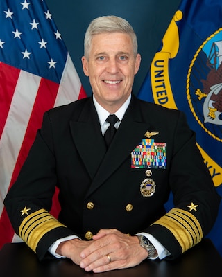 Professional portrait of Vice Admiral Stephen T. "Web" Koehler